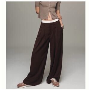 Anthropologie Maeve The Avery Elastic-Back Trousers Size Small